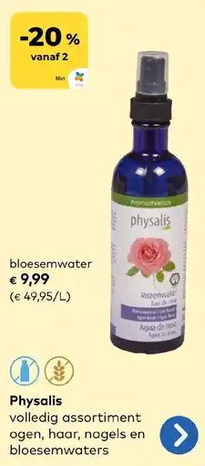 Bio Planet Physalis bloesemwater aanbieding