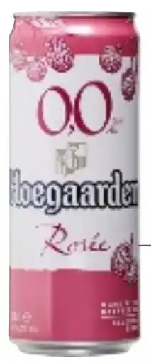Colruyt Hoegaarden Rosée alcoholvrij bier 0,0 % vol aanbieding