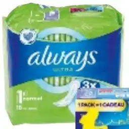 Colruyt Always Ultra maandverband Normal aanbieding