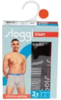Colruyt Sloggi Boxer Start Stretch Cotton Short zwart-grijs maat L aanbieding