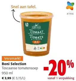 Colruyt Boni selection toscaanse tomatensoep aanbieding