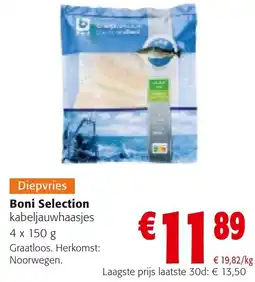 Colruyt Boni selection kabeljauwhaasjes aanbieding