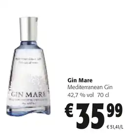 Colruyt Gin Mare Mediterranean Gin 42,7 % vol aanbieding