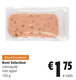 Colruyt Boni Selection crèmepaté met appel aanbieding