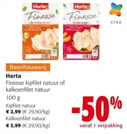 Colruyt Herta Finesse kipfilet natuur of kalkoenfilet natuur aanbieding