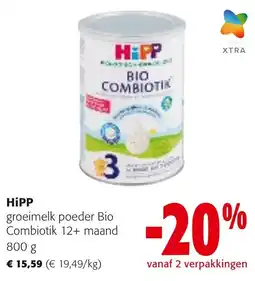 Colruyt HiPP groeimelk poeder Bio Combiotik 12+ maand aanbieding