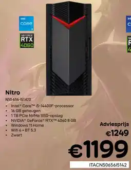 CompuDeals Acer nitro N50-656-I51420 aanbieding