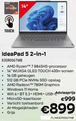 CompuDeals Lenovo IdeaPad 5 2-in-1 83DR006TMB aanbieding