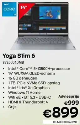 CompuDeals Lenovo Yoga Slim 6 83E0004DMB aanbieding