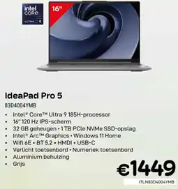 CompuDeals Lenovo IdeaPad Pro 5 83D4004YMB aanbieding