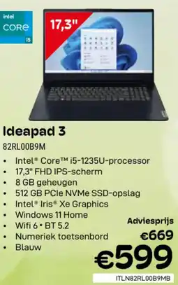 CompuDeals Lenovo Ideapad 3 82RL00B9M aanbieding
