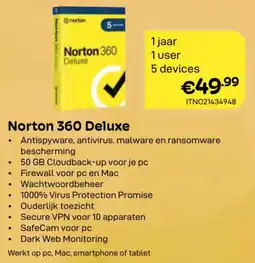 CompuDeals Norton 360 Deluxe aanbieding