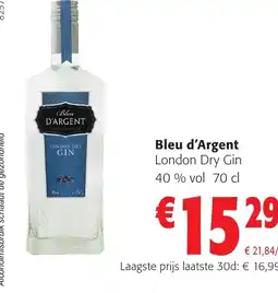 Colruyt Bleu d'Argent London Dry Gin aanbieding