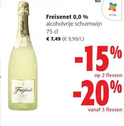 Colruyt Freixenet 0,0 % alcoholvrije schuimwijn aanbieding
