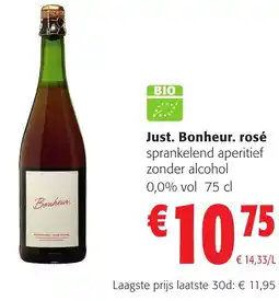Colruyt Just. Bonheur. rosé aanbieding