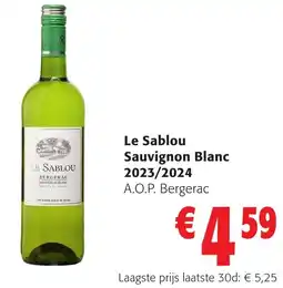 Colruyt Le Sablou Sauvignon Blanc 2023/2024 aanbieding