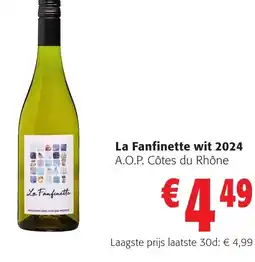 Colruyt La Fanfinette wit 2024 aanbieding