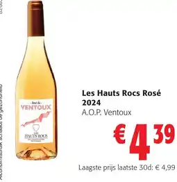 Colruyt Les Hauts Rocs Rosé 2024 aanbieding