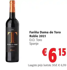 Colruyt Fariña Dama de Toro Roble 2021 aanbieding