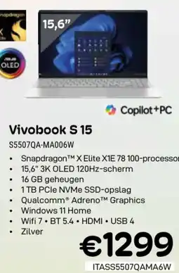 CompuDeals Asus Vivobook S 15 S5507QA-MA006W aanbieding