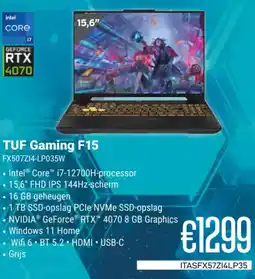 CompuDeals Asus TUF Gaming F15 FX507Z14-LP035W aanbieding
