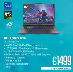 CompuDeals Asys ROG Strix G16 G614JV-N3134W aanbieding