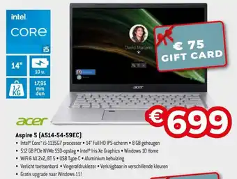 Exellent Acer Aspire (A514-54-59EC) aanbieding