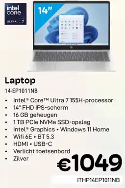 CompuDeals hp Laptop 14-EP1011NB aanbieding