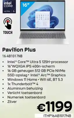 CompuDeals hp Pavilion Plus 16-AB1017NB aanbieding