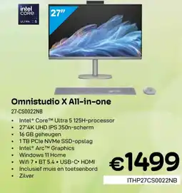 CompuDeals hp Omnistudio X All-in-one 27-CS0022NB aanbieding