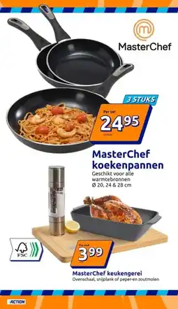 Action MasterChef koekenpannen aanbieding