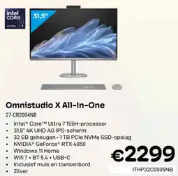 CompuDeals hp Omnistudio X All-In-One 27-CR2004NB aanbieding