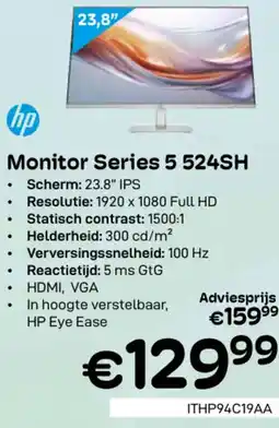 CompuDeals hp Monitor Series 5 524SH aanbieding