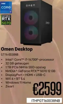 CompuDeals hp Omen Desktop GT16-0038NB aanbieding