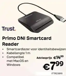 CompuDeals Trust Primo DNI Smartcard Reader ITTR23890 aanbieding