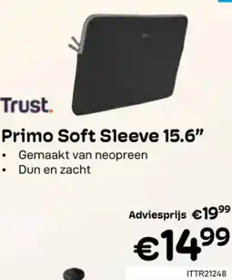 CompuDeals Trust. Primo Soft Sleeve 15.6" ITTR21248 aanbieding