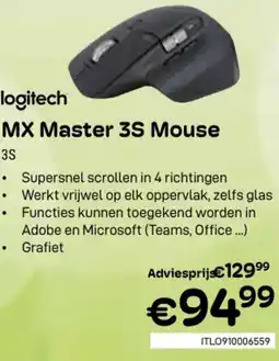 CompuDeals logitech MX Master 3S Mouse 3S aanbieding