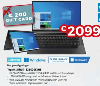 Exellent Lenovo Yoga 9 14ITIL5 - 82BG005XMB aanbieding