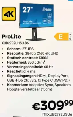 CompuDeals iiyama ProLite XUB2792UHSU-B6 aanbieding