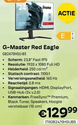 CompuDeals iiyama G-Master Red Eagle GB2470HSU-B5 aanbieding
