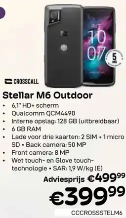 CompuDeals Crosscall stellar M6 outdoor CCCROSSSTELM6 aanbieding