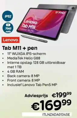 CompuDeals Lenovo Tab M11 + pen aanbieding