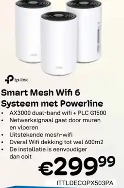 CompuDeals tp-link Smart Mesh Wifi 6 Systeem met Powerline aanbieding