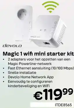 CompuDeals Devolo Magic 1 wifi mini starter kit ITDE8565 aanbieding