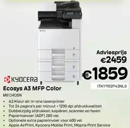 CompuDeals KYOCERA Ecosys A3 MFP Color M8124CIDN aanbieding
