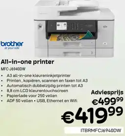CompuDeals brother All-in-one printer MFC-J6940DW aanbieding