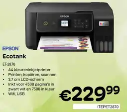 CompuDeals EPSON Ecotank ET-2870 aanbieding