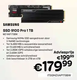 CompuDeals SAMSUNG SSD 9100 Pro 1 TB MZ-VAP1TOBW aanbieding