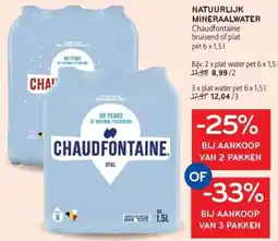 Alvo Chaudfontaine natuurlijk mineraalwater bruisend of plat aanbieding