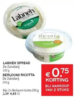 Alvo Labneh Spread en Berloumi Ricotta aanbieding
